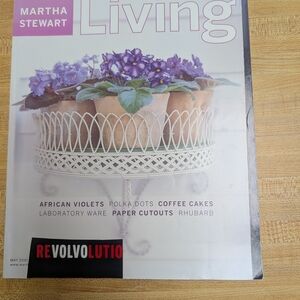 Martha Stewart Living Magazine with Purple and White Accents